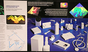Examples of commercial embossed holograms