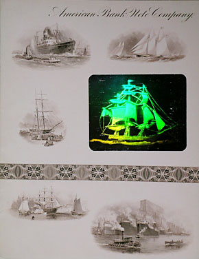 Examples of commercial embossed holograms