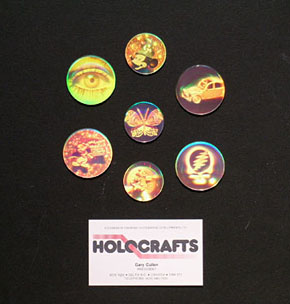 Various dichromate gelatin holograms 1990s