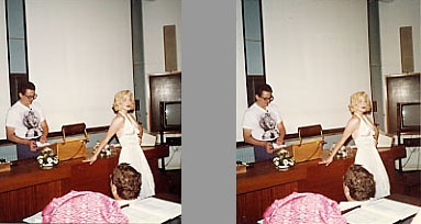 Martin Richardson with Marilyn Monroe lookalike